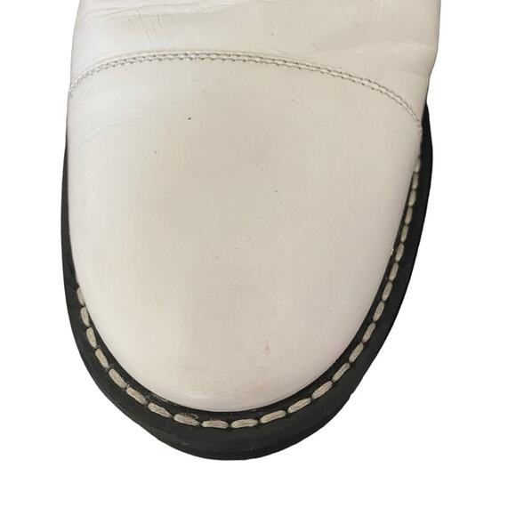 Stuart Weitzman Lexy Round Toe Leather Lace Up Moto Combat Ankle Boots size 8 - Picture 7 of 15